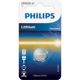 Philips CR-1620 bat(3B) Lithium 1шт (CR1620/00B)