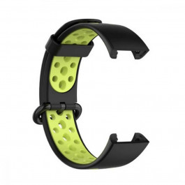   BeCover Ремінець Vents Style  для Xiaomi Redmi Smart Band 2 Black-Green (709423)