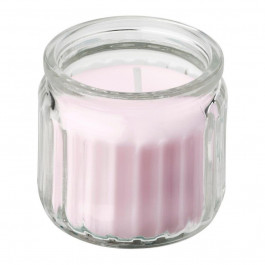 IKEA LUGNARE Ароматична свічка в склі, жасмин/рожевий, 12 год (705.714.83)