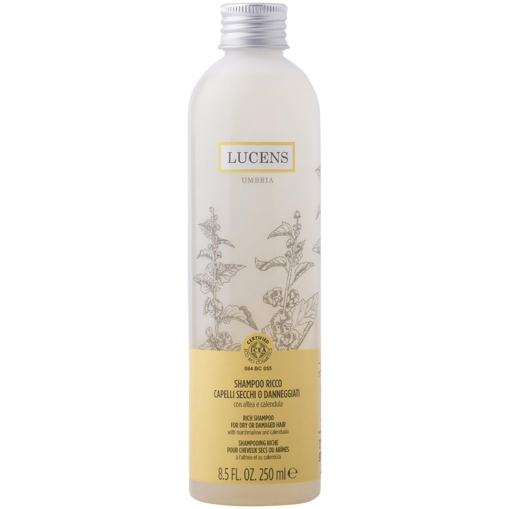 Lucens Umbria Поживний та відновлюючий шампунь  Organic Rich Shampoo для сухого та пошкодженого волосся 250 мл (80 - зображення 1
