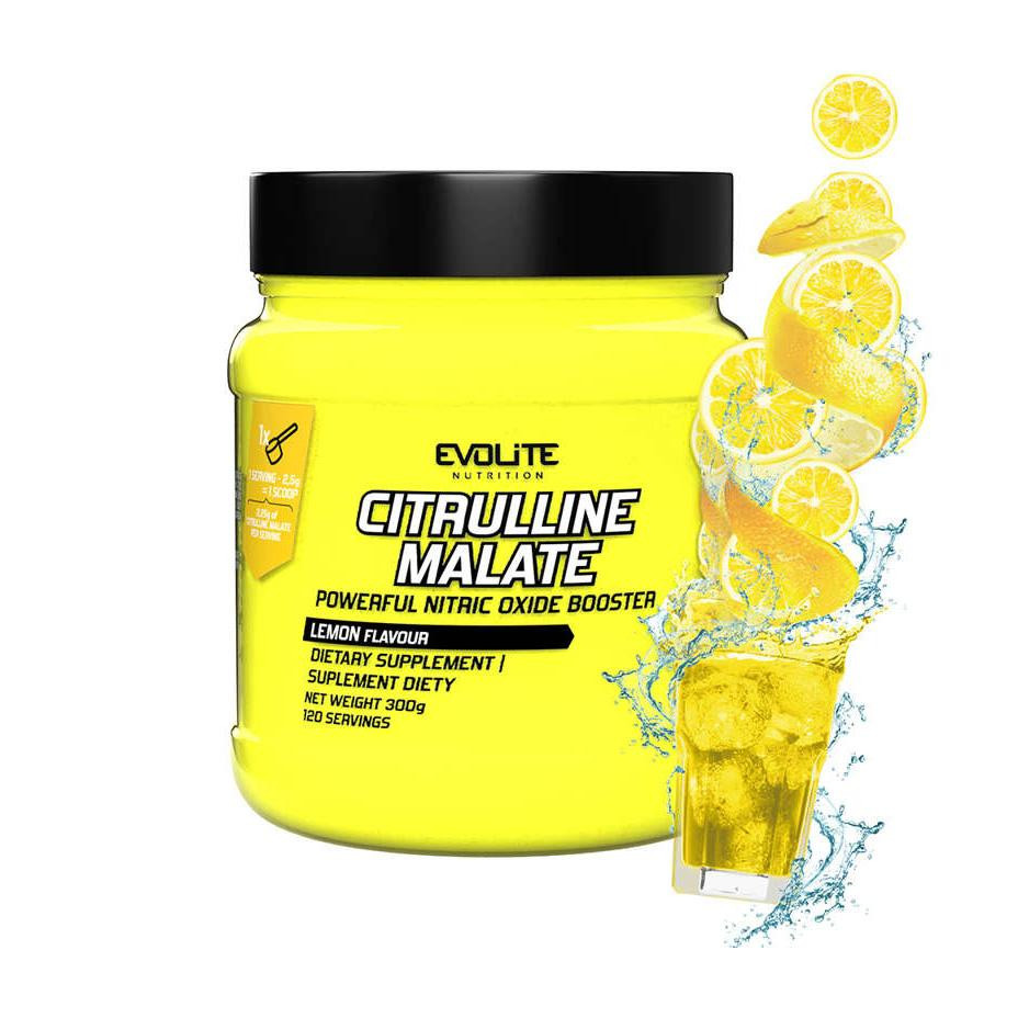 Evolite Nutrition Citrulline Malate 300 g /120 servings/ Lemon - зображення 1