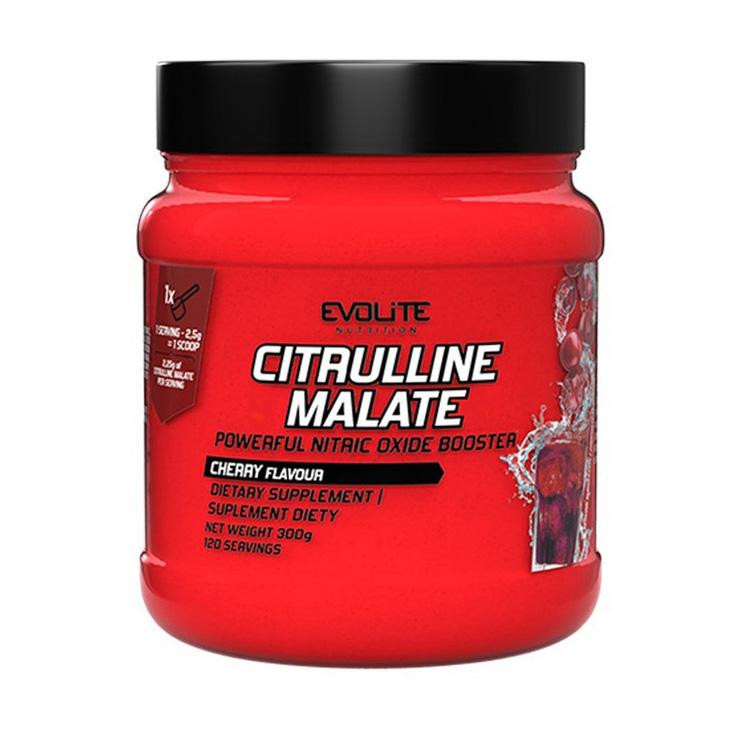 Evolite Nutrition Citrulline Malate 300 g /120 servings/ Cherry - зображення 1