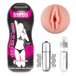 LoveToy Sex In A Can Vagina Lotus Tunnel Red (6452LVTOY178)