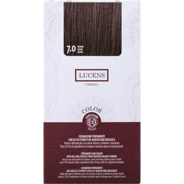 Lucens Umbria Фарба для волосся  Color 7.0 Blonde 145 мл (8020936081913) - зображення 1
