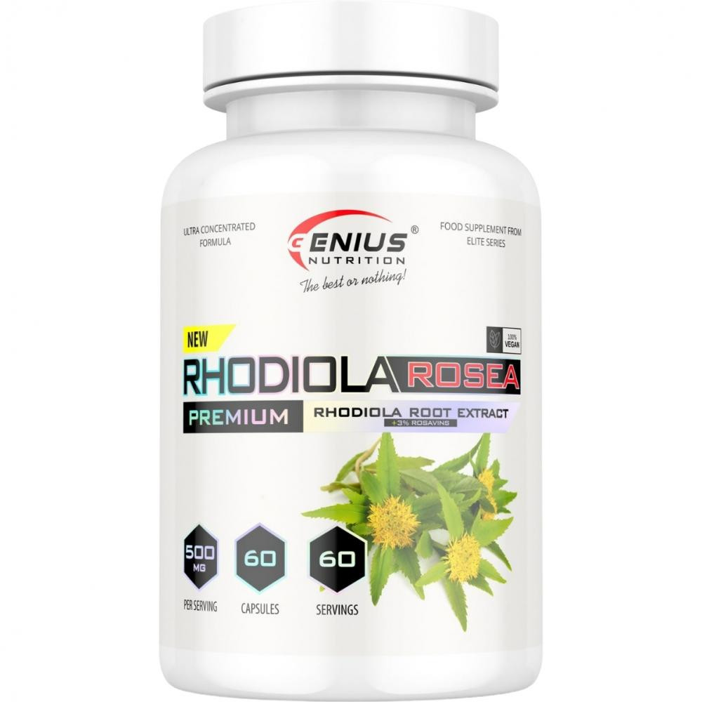 Genius Nutrition Rhodiola Rosea 60 капсул (7355479296977) - зображення 1