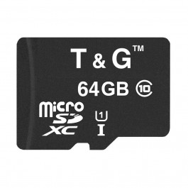 T&G 64 GB microSDXC Class 10 UHS-I (U1) TG-64GBSDCL10-00