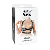 Art of Sex Шкіряна портупея  - Melani Leather harness, Чорна L-2XL (SO8299) - зображення 4