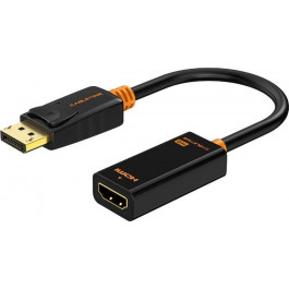 Cabletime mini DisplayPort to HDMI 0.2m v2.0 Black (CP21B)