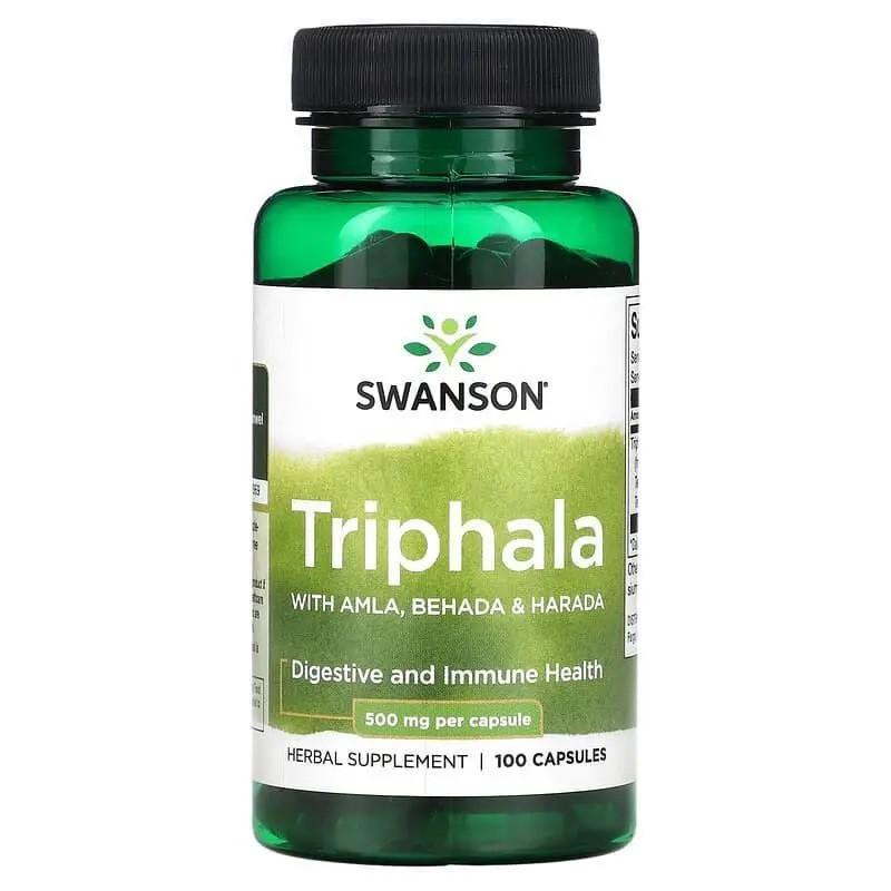 Swanson Трифала (Triphala) 500 мг 100 капсул SWV11039 - зображення 1