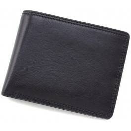 Visconti Чорний чоловічий класичний гаманець з натуральної шкіри з монетницею та RFID -  (61786)