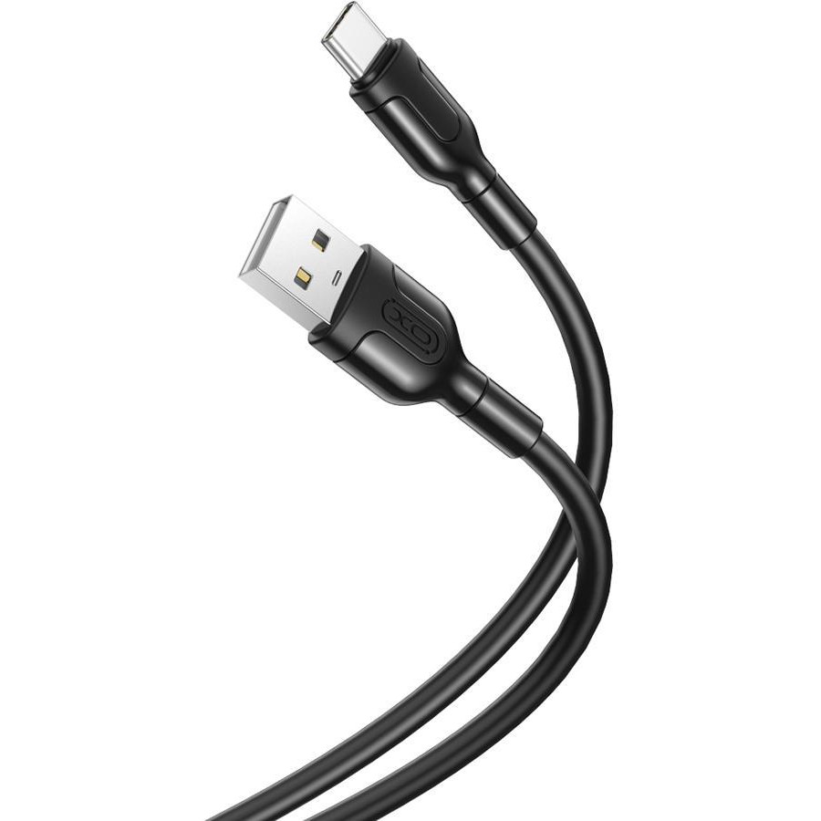 XO NB212 USB 2.0 to Type-C 1m Black (XO-NB212c-BK) - зображення 1