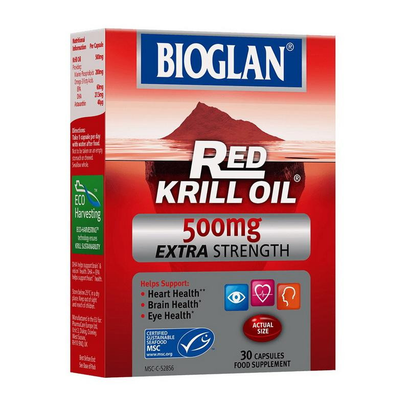 Bioglan Extra Strength Red Krill Oil 500 mg 30 капсул - зображення 1