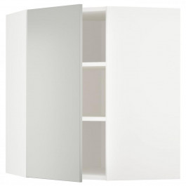 IKEA METOD Навісна кутова шафа з полицями, білий/Havstorp світло-сірий, 68x80 см (395.388.20)