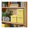 IKEA NIMM Контейнер з кришкою, жовтий, 16,5х16,5х15 см (605.959.41) - зображення 6