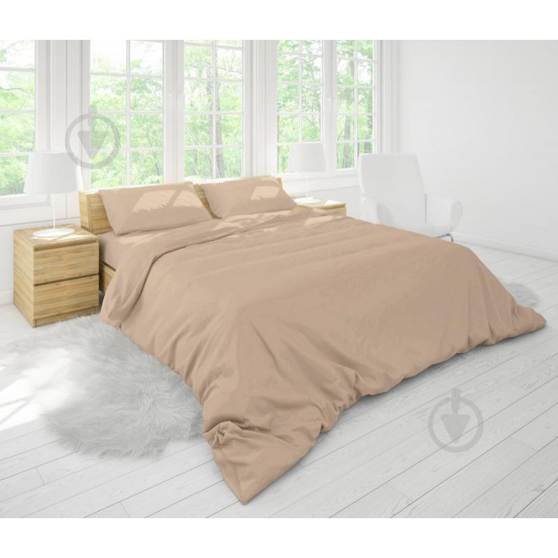 Good-dream Комплект постільної білизни  полуторний євро 160x220 см Beige бязь (GDKGBB160220) - зображення 1