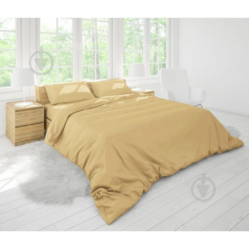 Good-dream Комплект постільної білизни  двоспальний 175x210 см Cream бязь (GDKGBC175210) - зображення 1
