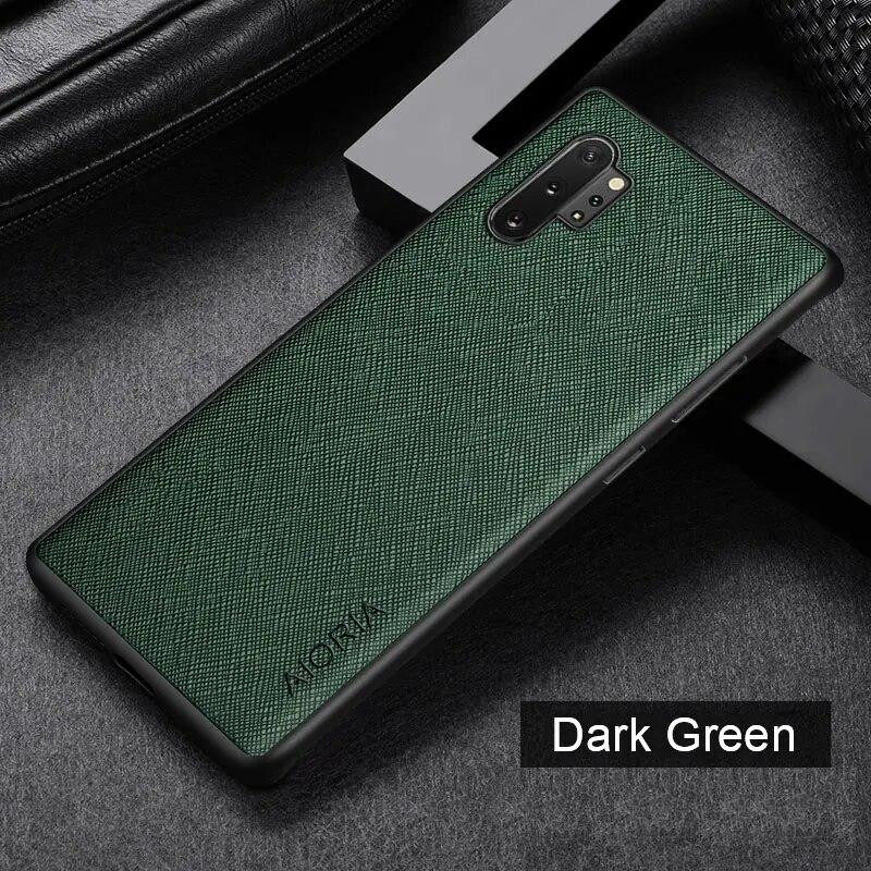 AIORIA Cross Pattern Case для Samsung Galaxy Note 10 Green - зображення 1