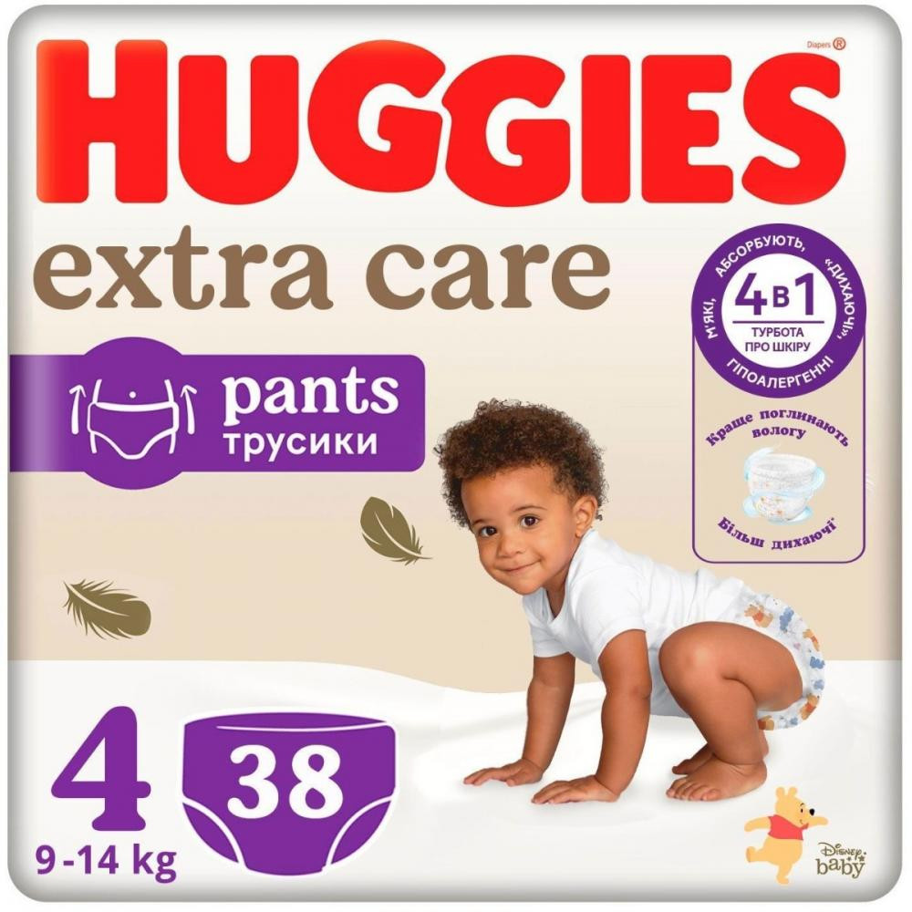 Huggies Extra Care Pants 4, 38 шт - зображення 1