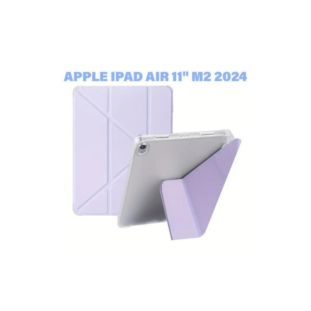 BeCover Ultra Slim Origami Transparent Apple iPad Air 11" M2 2024 Purple (711392) - зображення 1