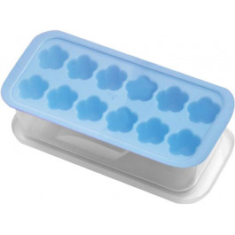 Stenson Форма для льоду  з контейнером Блакитна 27х12х7.5 см (R92456 blue)