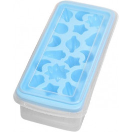 Stenson Форма для льоду  з контейнером Блакитна 27х12х7.5 см (R92457 blue)