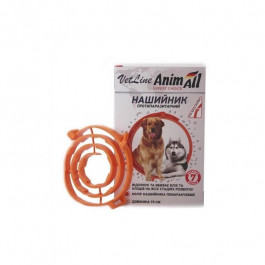 AnimAll Ошейник противопаразитарный VetLine для собак 70 см 69638 Коралловый (4820150202828)