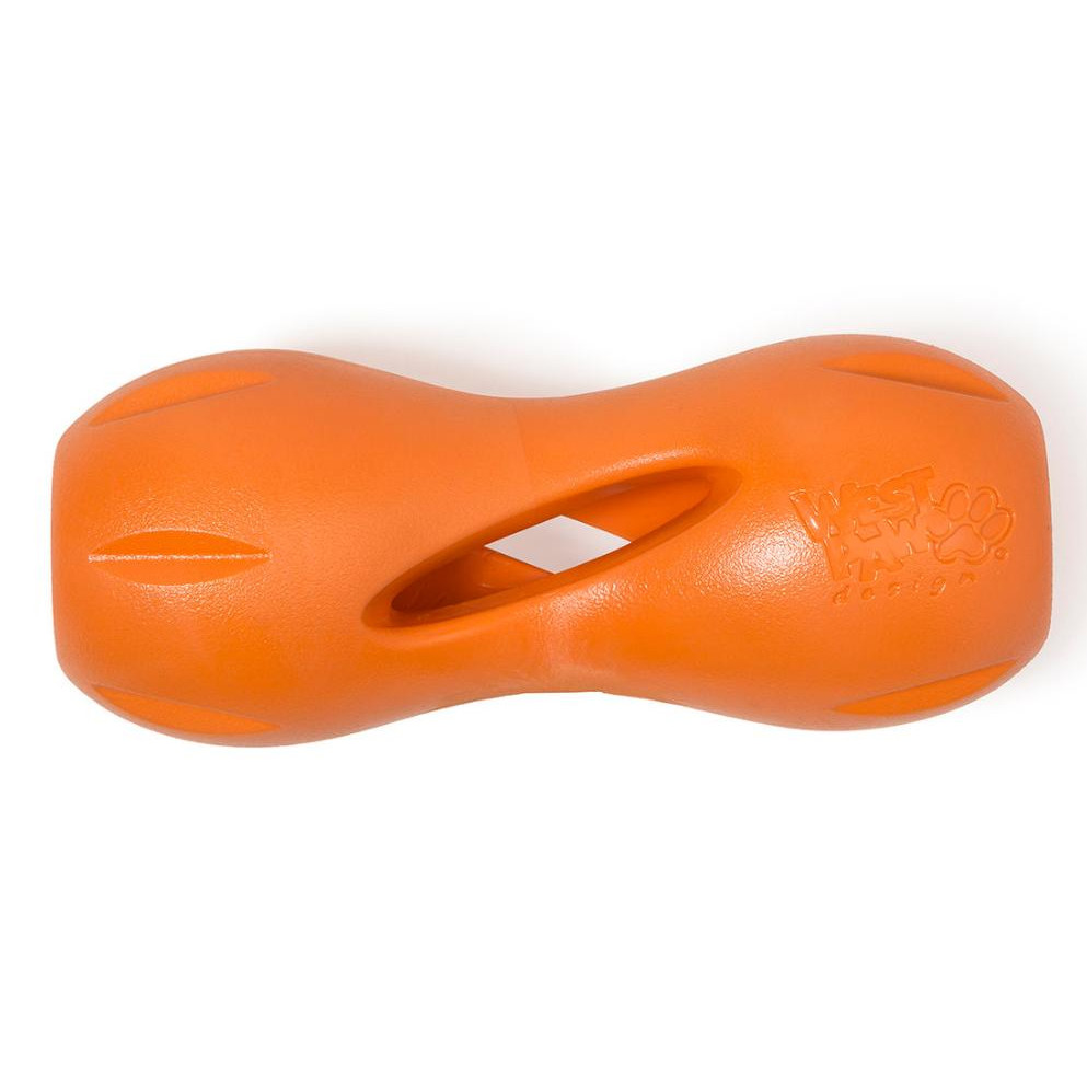 West Paw Игрушка для собак Qwizl Small Tangerine ZG090TNG 14 см (747473757429) - зображення 1