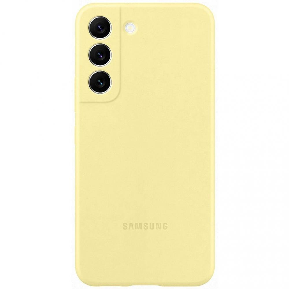 Samsung S906 Galaxy S22+ Silicone Cover Butter Yellow (EF-PS906TYEG) - зображення 1