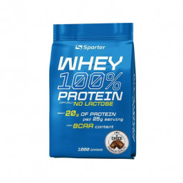Sporter Whey 100% Protein No Lactose 1000 g /40 servings/ Choco