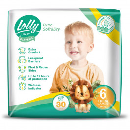 Lolly baby Extra Soft&Dry Extra Large 6, 30 шт
