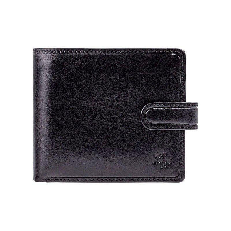 Visconti Чоловічий шкіряний гаманець  TSC42 BLK з RFID Arezzo black чорний - зображення 1