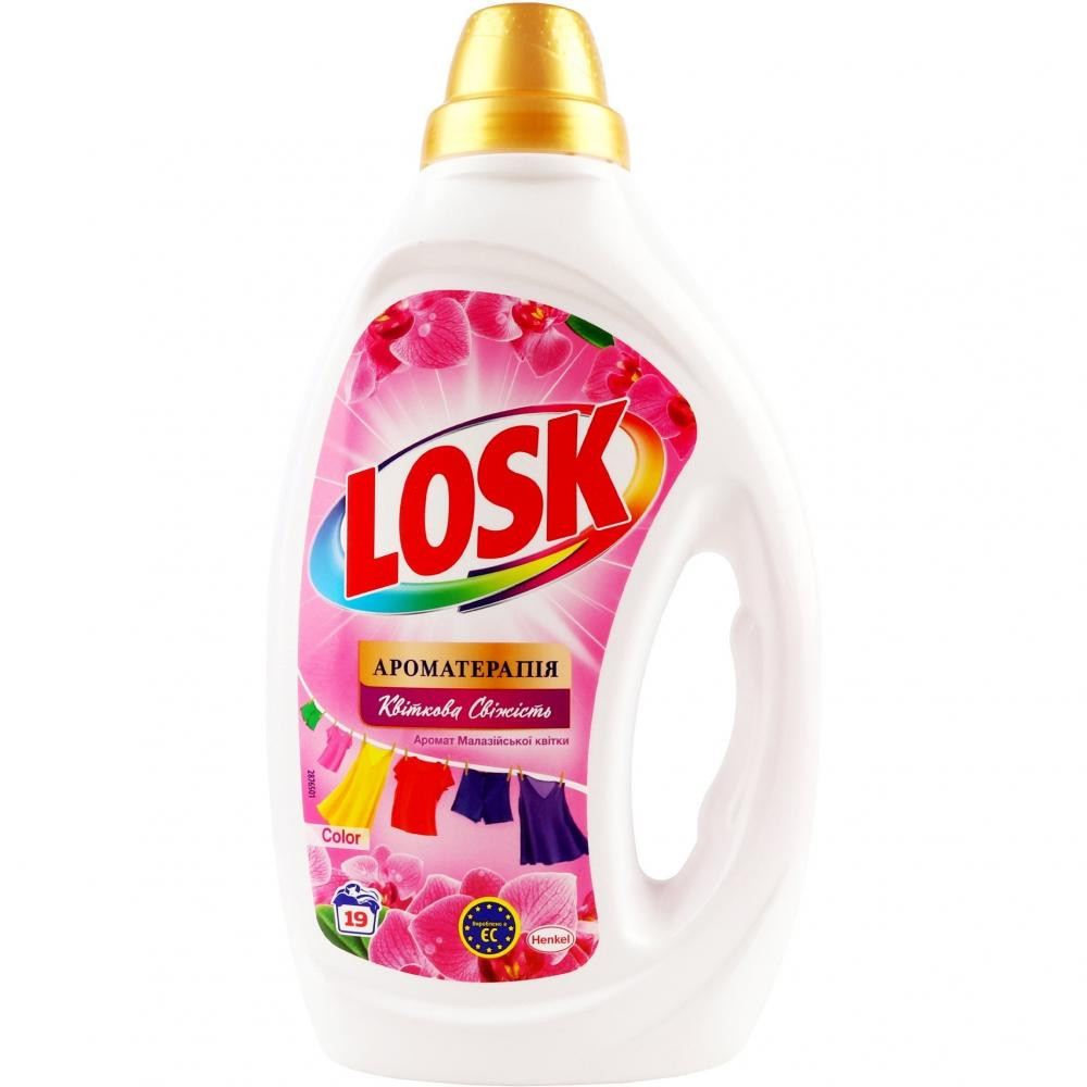 Losk Гель для прання  Color Аромат малайзійських квітів 0,855 л (9000101561166) - зображення 1