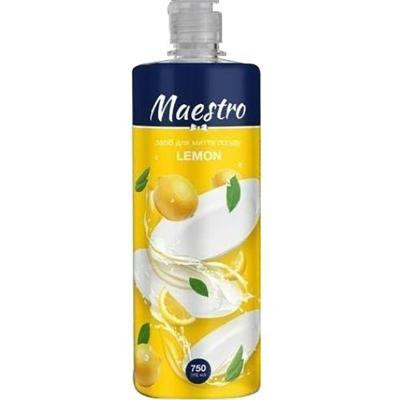 Maestro Средство для ручного мытья посуды Маэстро Лимон 0,75л (4820195506288) - зображення 1