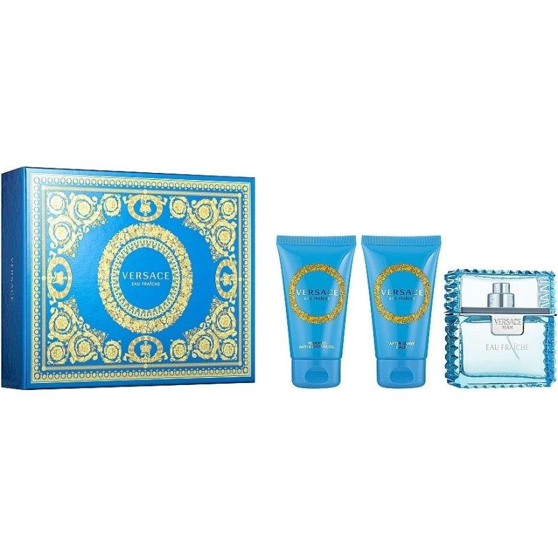 VERSACE Набор  Eau Fraiche Men Set (EDT 50ml+ a/sh balm 50ml+ sh/gel 50ml) - зображення 1