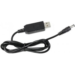 VALUE USB to DC 5V 12V 5.5x2.1mm 1m Black (S1016)