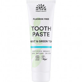 URTEKRAM Toothpaste Mint and Green Tea 75 ml Органическая зубная паста Зеленый чай и мята (5765228837832)