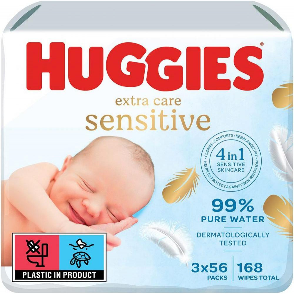 Huggies Салфетки влажные Pure 56 шт. - зображення 1