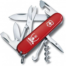   Victorinox Climber Ukraine Red Козак з шаблями білий (13703_T1110u)