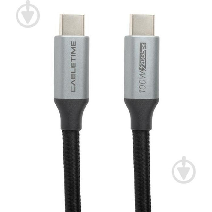PowerPlant USB3.1 Type-C 10Gbps, 100W, 4K/60Hz 1м (CA913312) - зображення 1