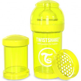 Twistshake Бутылочка для кормления антиколиковая Anti-Colic Yellow 180 мл. (78039)