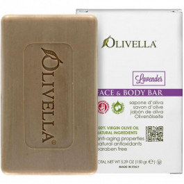 Olivella Мыло Твердое  для лица и тела Лаванда на основе оливкового масла 150г (764412250100)