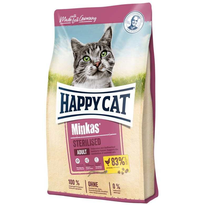 Happy Cat Minkas Sterilised 10 кг - зображення 1