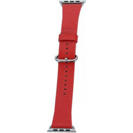   COTEetCI Кожаный ремешок для Apple Watch 38mm (Серия 1/2/3) / 40mm (Серия 4/5/6/SE)  W22 Premier Band Red (WH