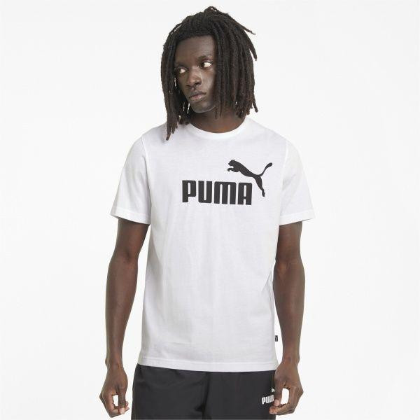 PUMA Футболка  Ess Logo Tee 58666602 S  White (4063697398788) - зображення 1