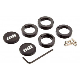   ODI Замки для грипс  Set Lock Jaw Clamps w/Snap Caps - Black (черные)