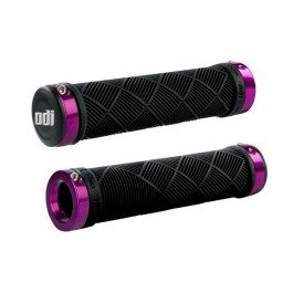   ODI Грипсы  Cross Trainer MTB Lock-On Bonus Pack Black w/Purple Clamps, черные с фиолетовыми замками