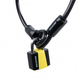 Oxford Трос Oxford Loop Lock10 Hooped Cable + Padlock 10mm x 1.8m