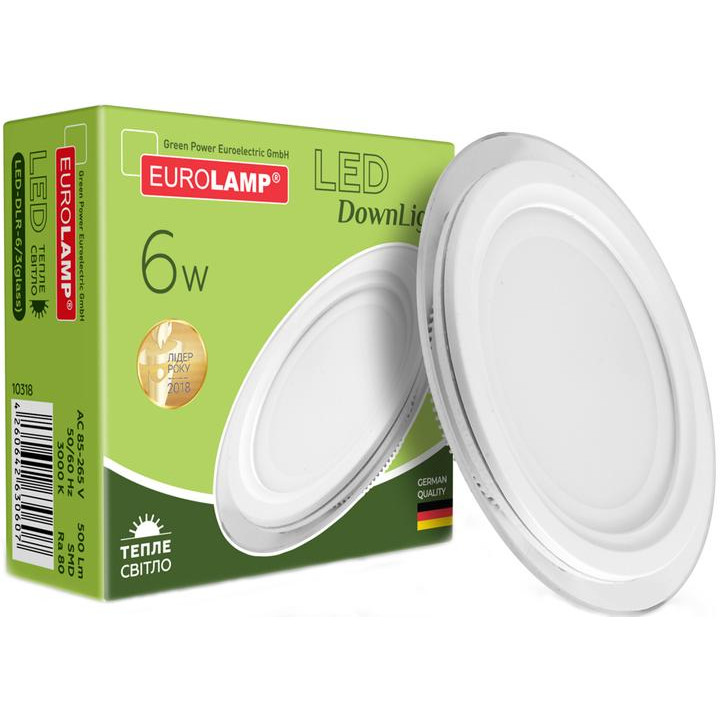 EUROLAMP LED Downlight 6W 3000K 220V (LED-DLR-6/3) - зображення 1