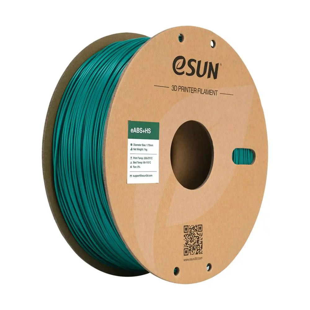 Esun eABS+HS Filament (пластик) для 3D принтера  1кг, 1.75мм, зелений (eABS+HS-175G1) - зображення 1