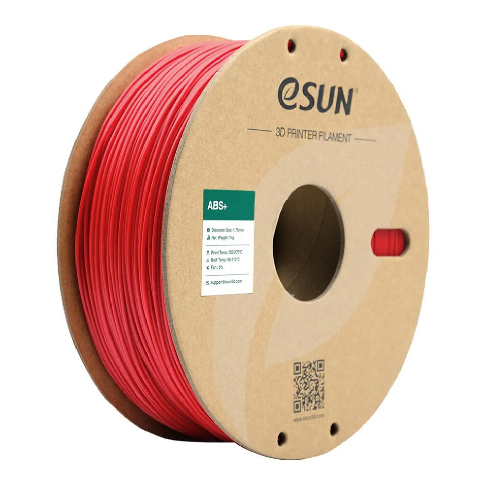 Esun ABS Plus Filament (пластик) для 3D принтера  1кг, 1.75мм, червоний (ABS+175R1) - зображення 1